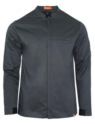 Chaqueta cocina caballero con cremallera.