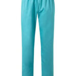 Pantalones sanitarios azules cómodos y resistentes, ideales para uniformes sanitarios modernos