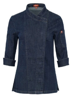 Chaqueta de cocina tejana para mujer 361198, uniforme moderno de hostelería y cocina profesional